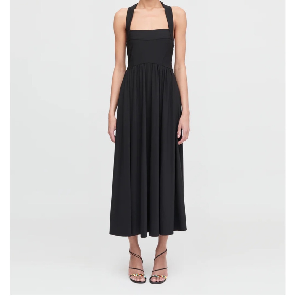 Hill House Classic Black Midi Dress